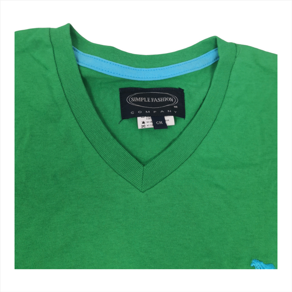 Playeras caballero cuello variado manga corta.