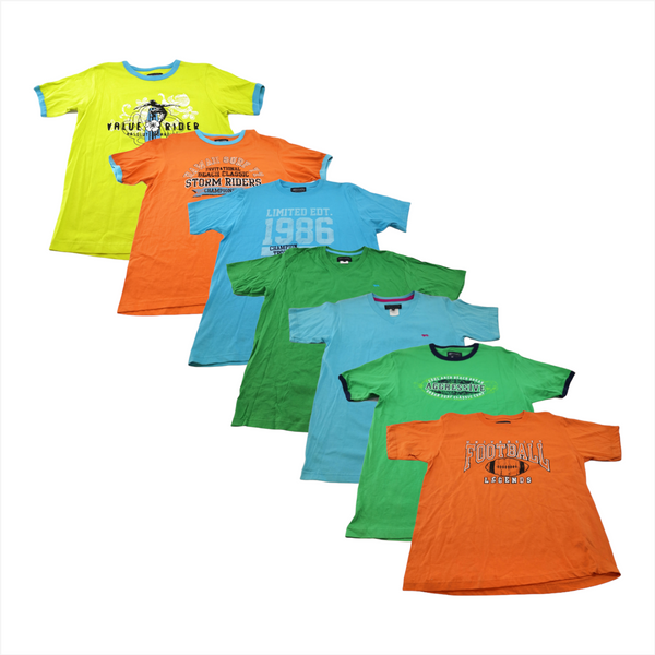 Playeras caballero cuello variado manga corta.