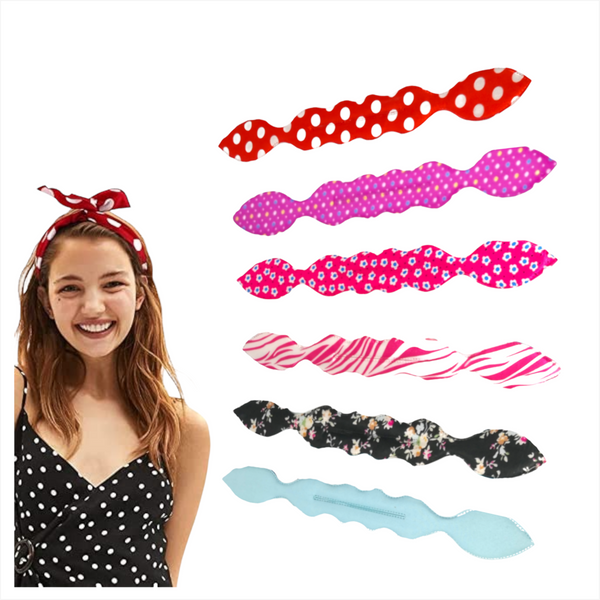 Cintillo Flexible Cabello Mujer 12 Pzas Colores Modelos