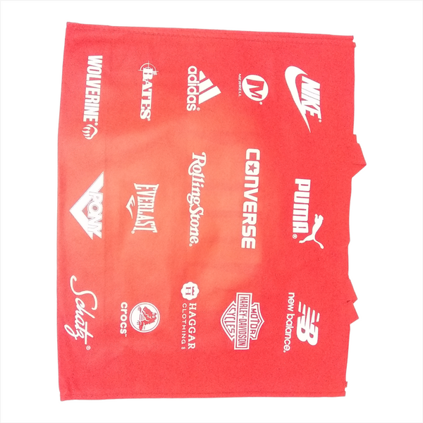 BOLSA GRANDE ZAPATERA ROJA RECICLABLE TIENDA CALZADO PAQ 10 PIEZAS