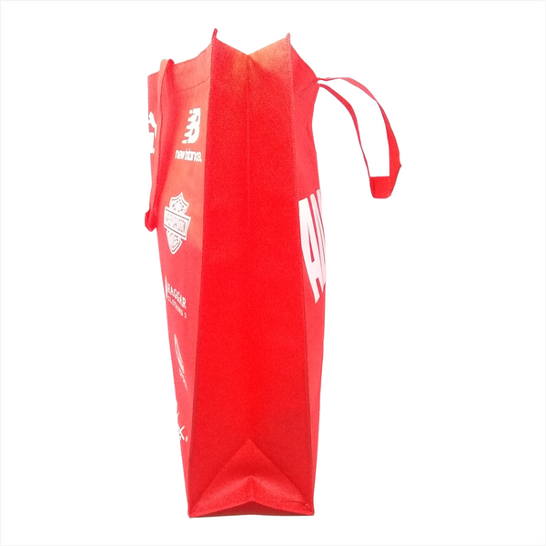 BOLSA GRANDE ZAPATERA ROJA RECICLABLE TIENDA CALZADO PAQ 10 PIEZAS
