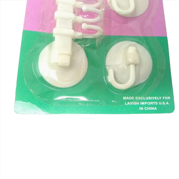 Juego De Ganchos Pared Chupones Cocina Plastico 6cm X6cm