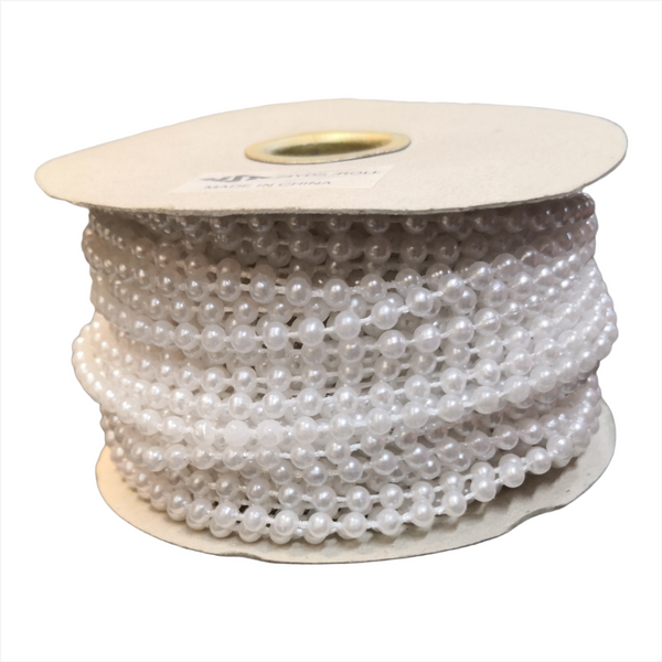 Carrete De Perlas Rollo Decoración Bisutería Fantasía 22m