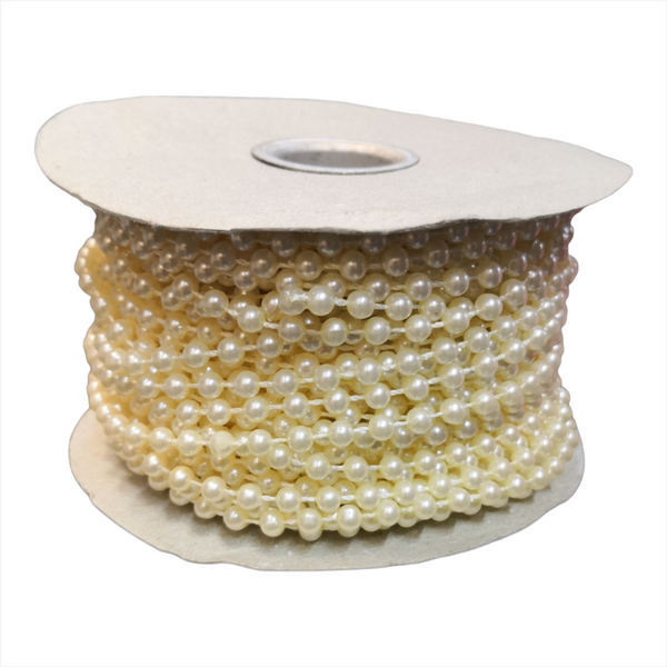 Carrete De Perlas Rollo Decoración Bisutería Fantasía 22m