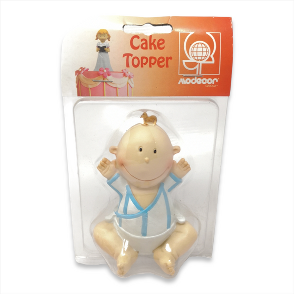 Adorno De Pastel Topper Bebe Baby Shower Niño 12 Cms