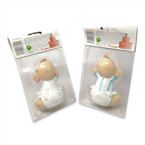 Adorno De Pastel Topper Bebe Baby Shower Niño 12 Cms