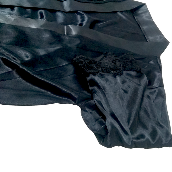 Lenceria Babydoll Mujer Juego De Bata Cinturon Y Tanga Ropa