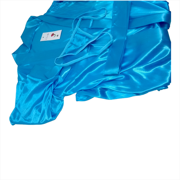 Lenceria Babydoll Mujer Juego De Bata Cinturon Y Tanga Ropa