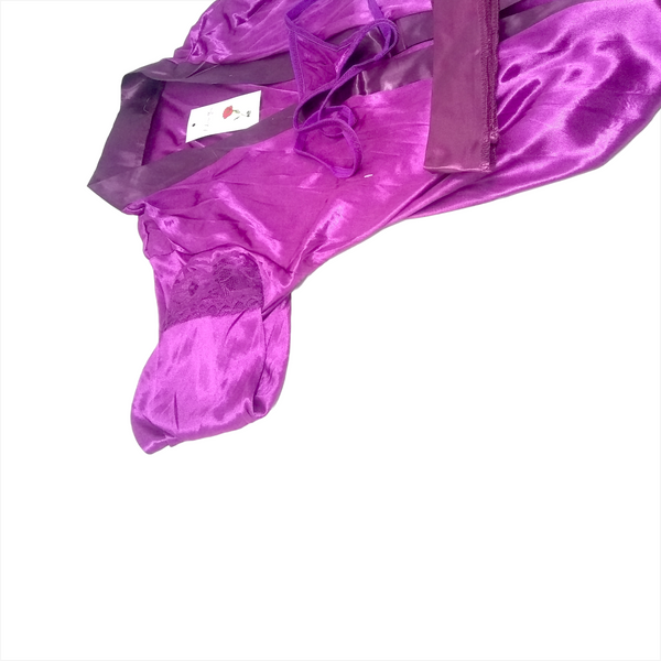 Lenceria Babydoll Mujer Juego De Bata Cinturon Y Tanga Ropa