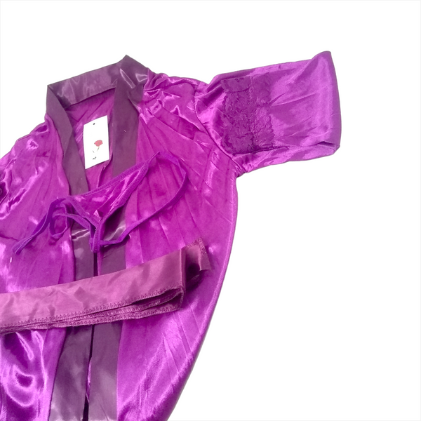 Lenceria Babydoll Mujer Juego De Bata Cinturon Y Tanga Ropa