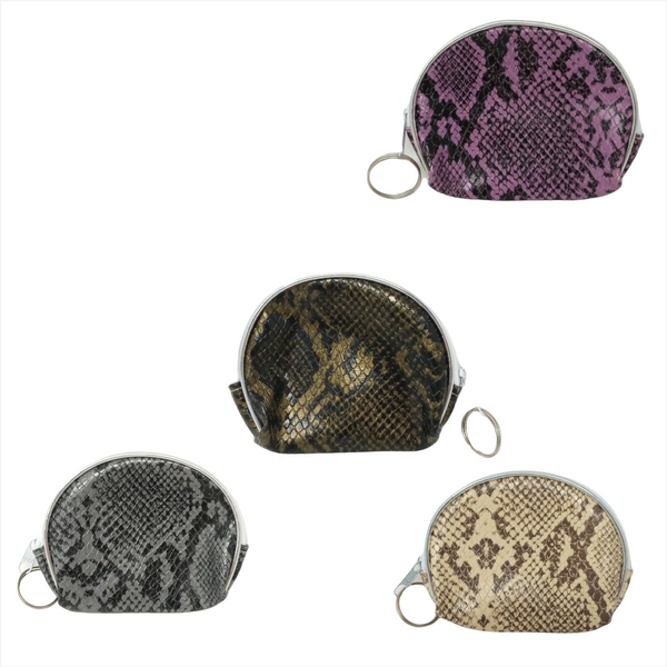 12 monederos Con CIERRE VINIPIEL colores SURTIDOS