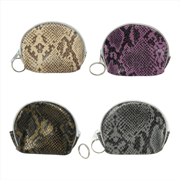 12 monederos Con CIERRE VINIPIEL colores SURTIDOS