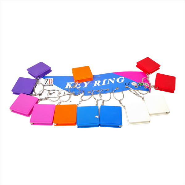 12 LLAVEROS COLORES CON CINTA METRICA 1M  LIKE ARO METALICO