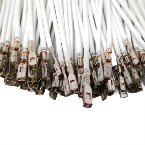 Cable recubierto cobre con terminal zapata Faston Pack 10pz 30cms