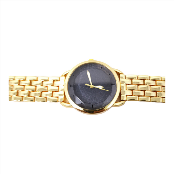 Reloj metálico lujo dorado de pulso dama