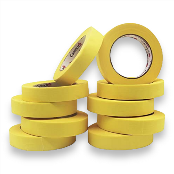 Cinta enmascarado adhesiva protección autos 18mmX 50m 5 Piezas