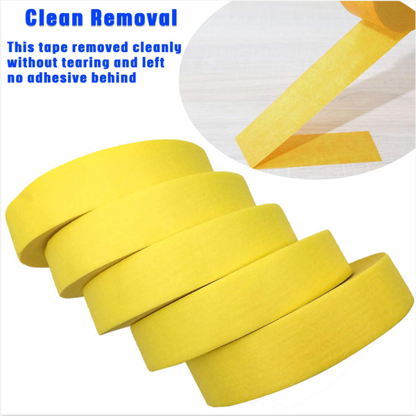 Cinta enmascarado adhesiva protección autos 18mmX 50m 5 Piezas