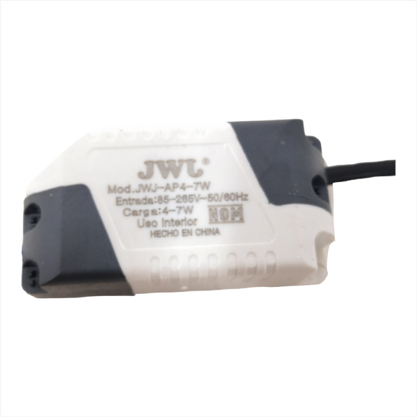 Transformador voltaje para lampara led jwj AP4-7W 85/265V
