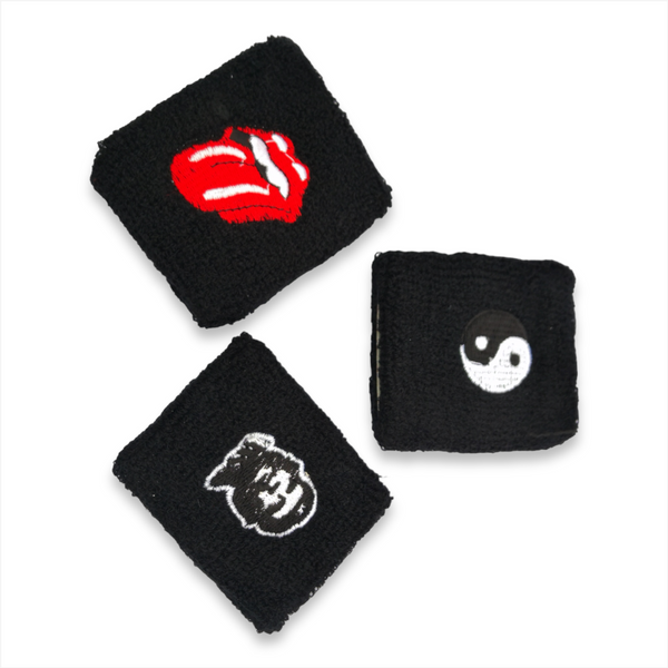 Muñequera Wristband Deportiva Mexico 7cms Spandex 2 Piezas