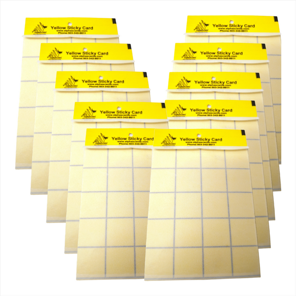 Trampa atrapa moscas pegajosas 10x15cms doble vista 24 pack