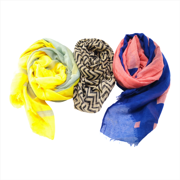 Bufanda pashmina chal para frio calor colores