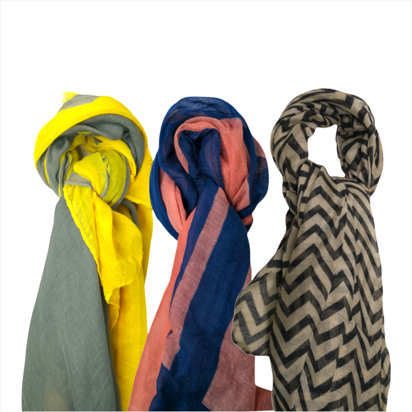 Bufanda pashmina chal para frio calor colores