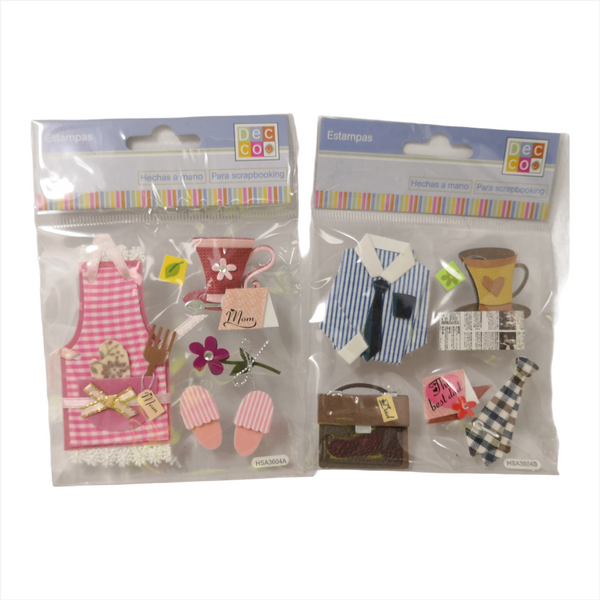 Pack 12 Estampas Scrpbooking Decoracion Hechas A Mano Decco