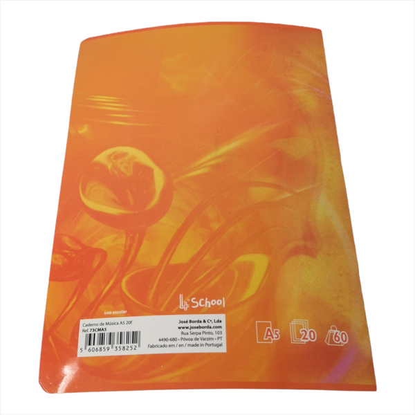 Libreta Cuaderno Musica Pentagramado Notas Musicales Cocido