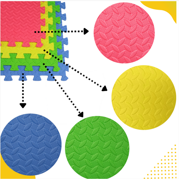 pack 2 Sets Tapete Piso Eva Foamy Armable 60X60 Cm