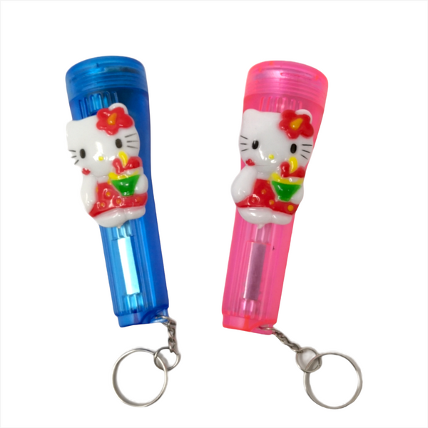 Lampara Llavero Hello Kitty Con Bateria Pack 12 Pza