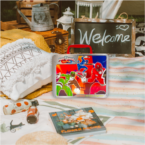 Lonchera metálica infantil escolar medidas 20x15x9 cm