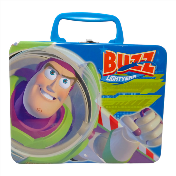 Lonchera metálica infantil escolar medidas 20x15x9 cm