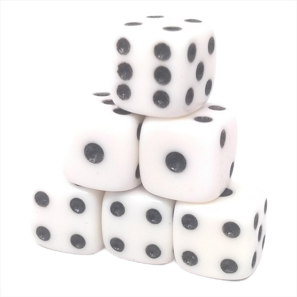Juego de mesa 6 dados juguetes cubilete 10mm