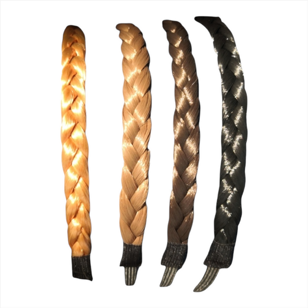 Set Diadema trenzada de cabello 4pz accesorios mujer