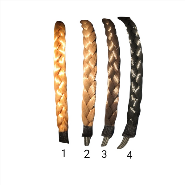 Set Diadema trenzada de cabello 4pz accesorios mujer