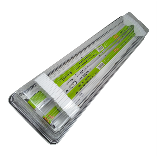 Gabinete a prueba Vapor Polvo lampara Industrial 2xT26 T8