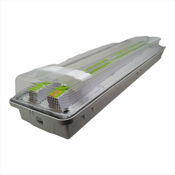 Gabinete a prueba Vapor Polvo lampara Industrial 2xT26 T8