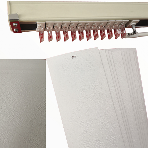 Persiana pvc+tela oficina vertical mediana