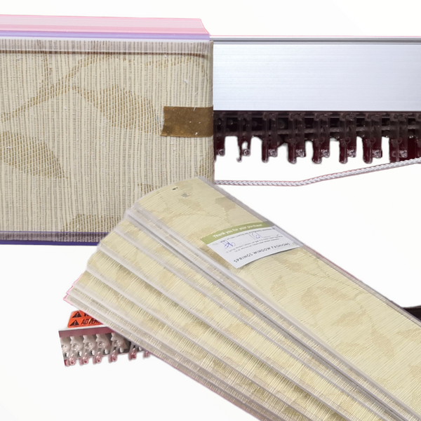 Persiana pvc+tela oficina vertical extra grande