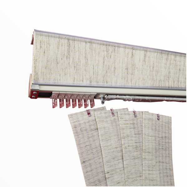 Persiana pvc+tela oficina vertical grande