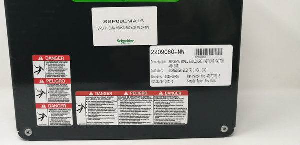 Square D Ssp08ema16 Centro Carga Dispositivo De Proteccion Sobretensiones