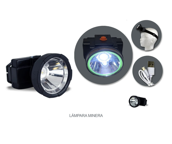 Lampara de Cabeza Sumergible 25W Luz Blanca Resistente Agua