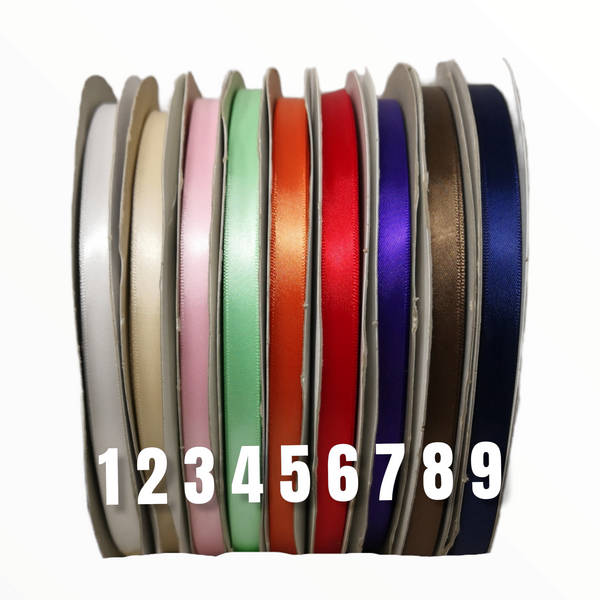 Rollo Liston 3/8" 100Yd Color A elegir Satin Nylon Popotillo