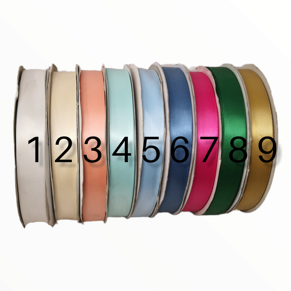 Rollo Liston 7/8" 100Yd color elegir satin nylon popotillo