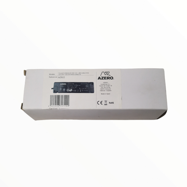 Fuente poder controlador led driver 30W 12V acero