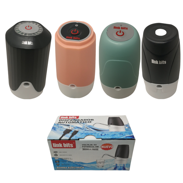 Dispensador Automático De Agua Recargable Link Bits Fa014