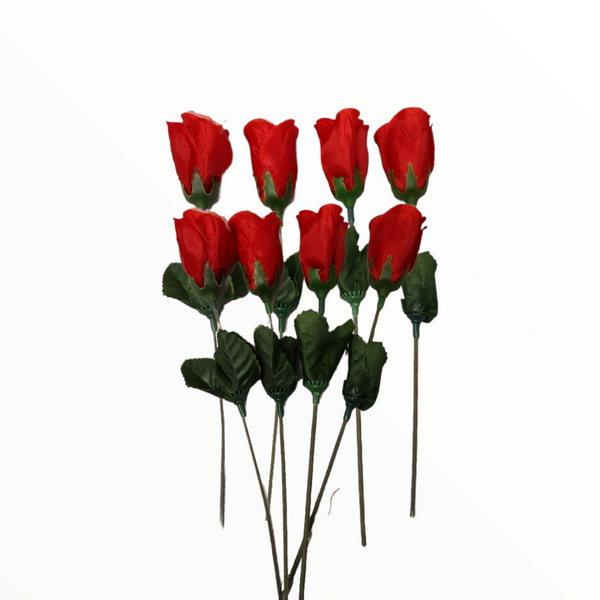 Rosas San Valentin Con Osito Decorativo Paquete 10 Pzas