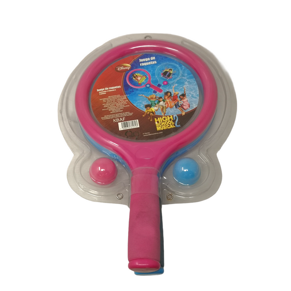 Juego de 2 raquetas High School musical para niños Disney
