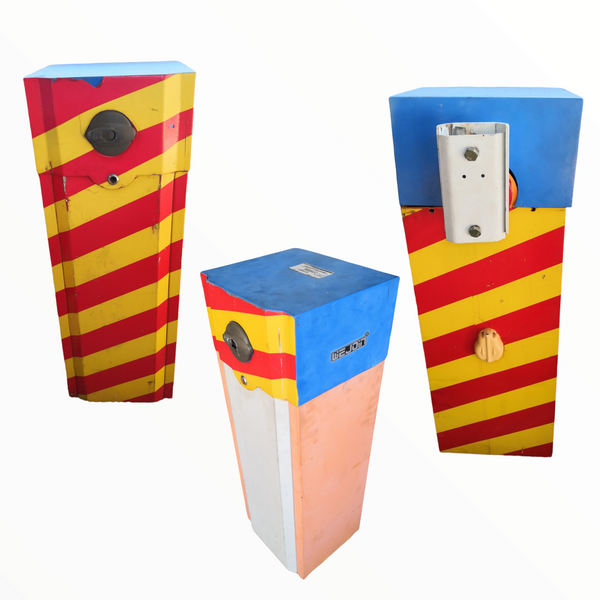 Barrera vehicular control acceso sin brazo usada buen estado