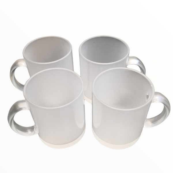 Taza de Cristal Opaco Cafe Té Pack 4 pz